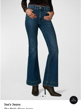 Joe's Jeans Deep Blue High-Rise Flare Jeans